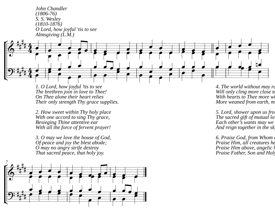 О, Господи, как радостно видеть (O Lord, how joyful 'tis to see)