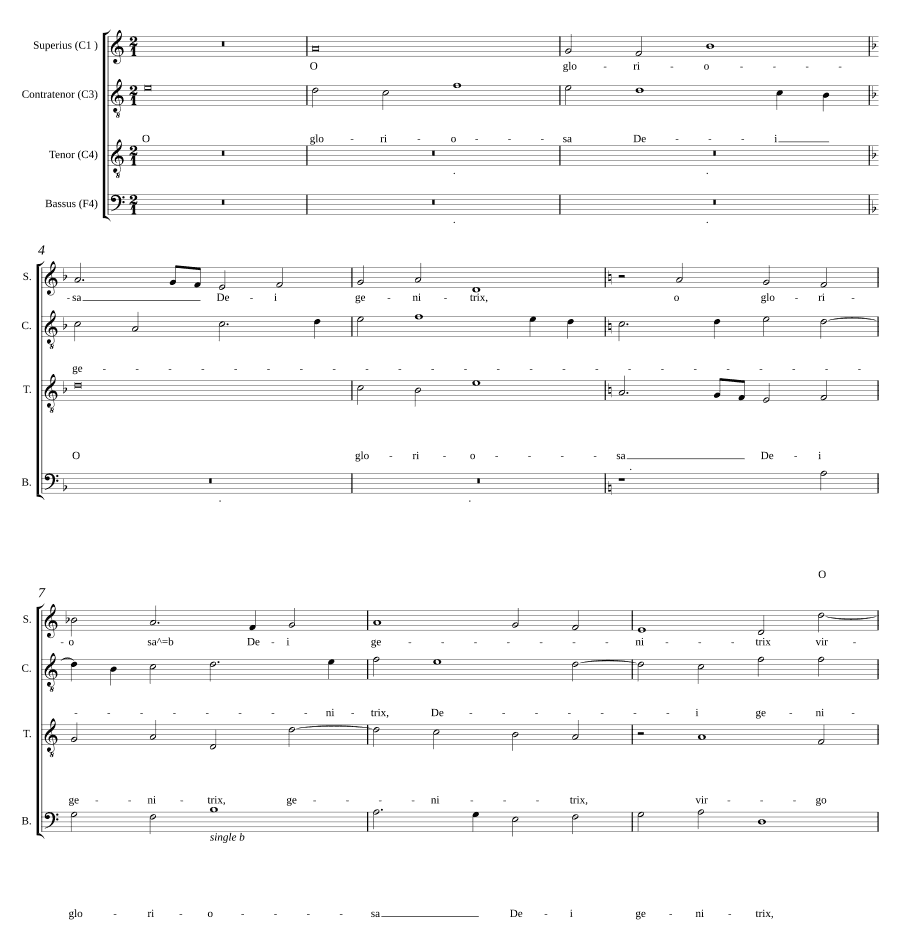 О славная Божия Матерь (O gloriosa Dei genitrix)