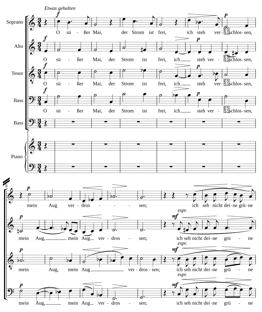 О, сладкий май, соч. 93a № 3 (O süßer Mai, Op. 93a, No. 3)