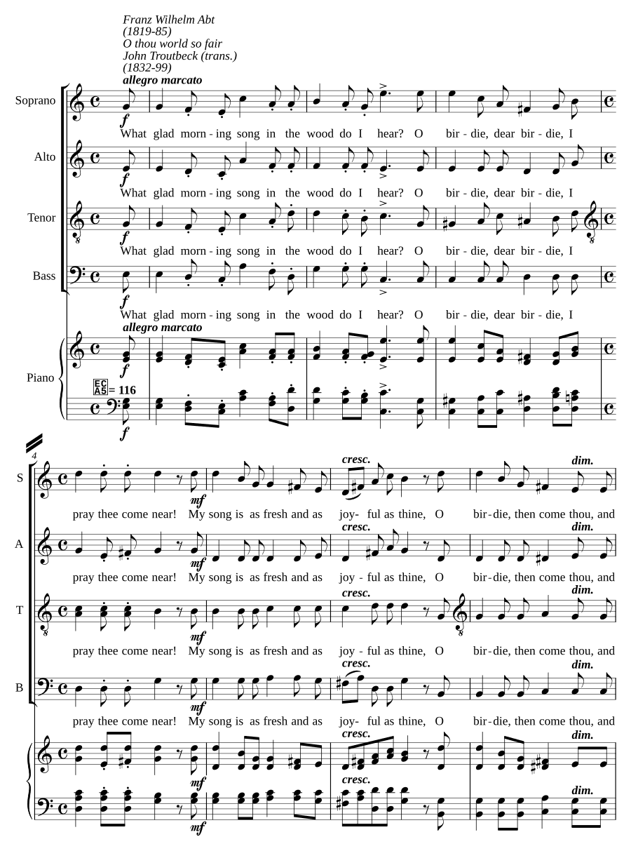 О мир, такой прекрасный (O thou world so fair)