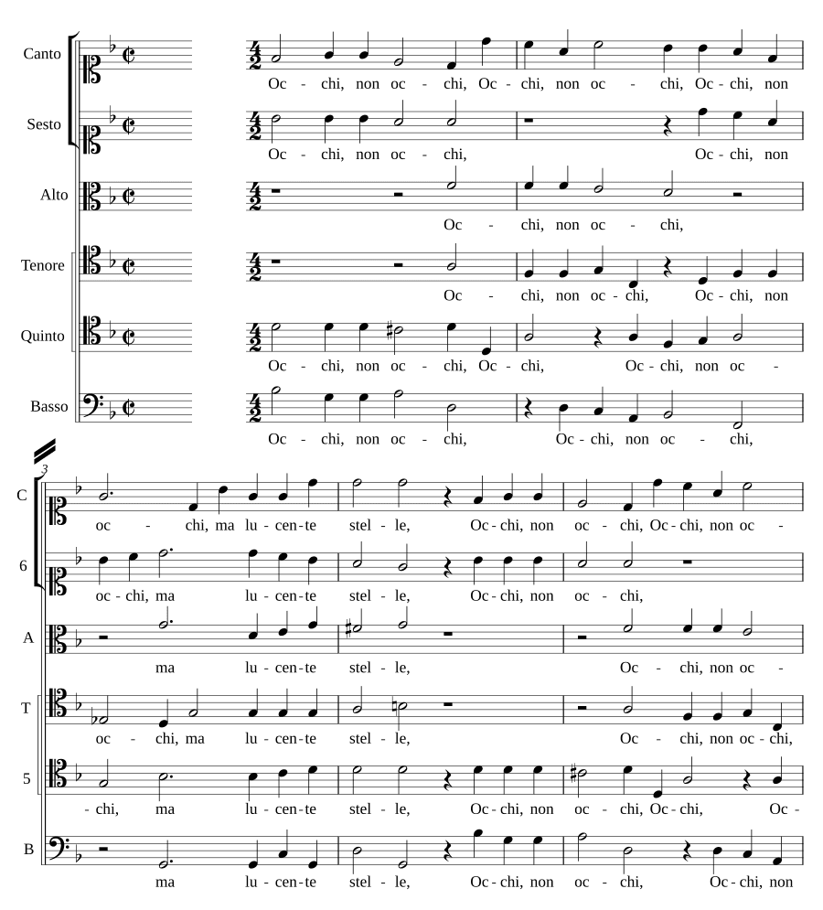 Не глаза, а светящиеся звёзды (Occhi non occhi ma lucente stelle)