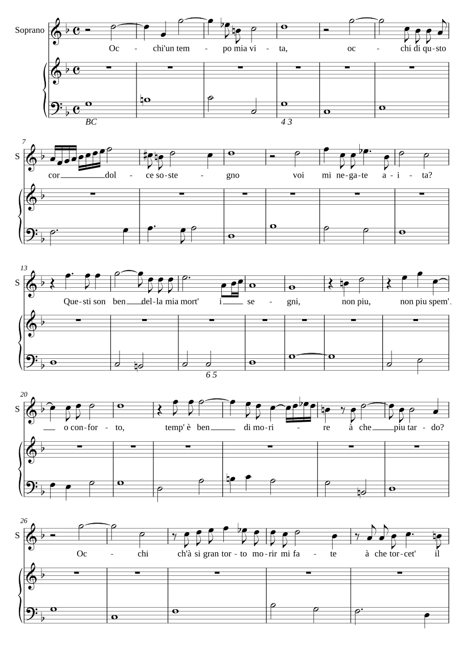 Глаза, когда-то моя жизнь (Occhi un tempo mia vita)