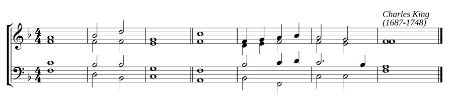 Одноголосный напев в фа (Single chant in F)