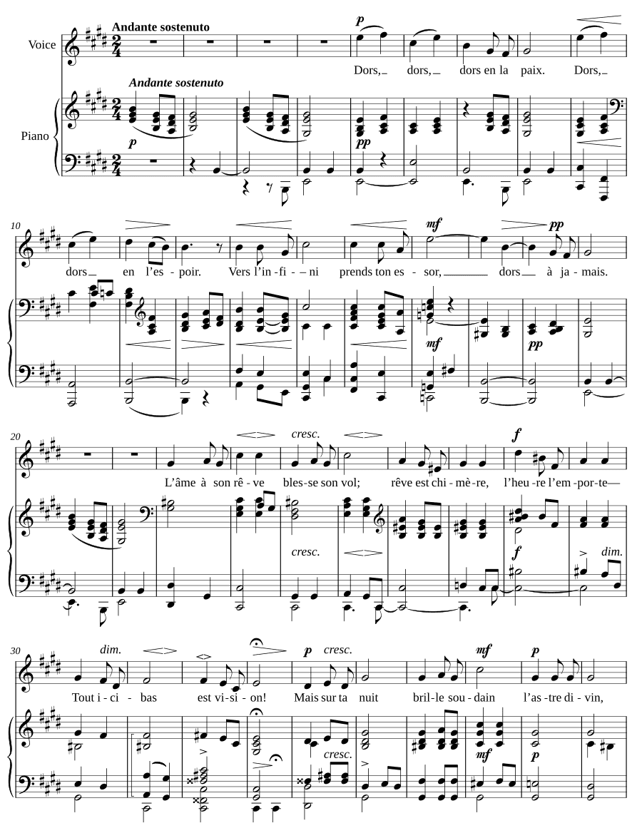 Последняя колыбельная (La dernière berceuse). 10 песен