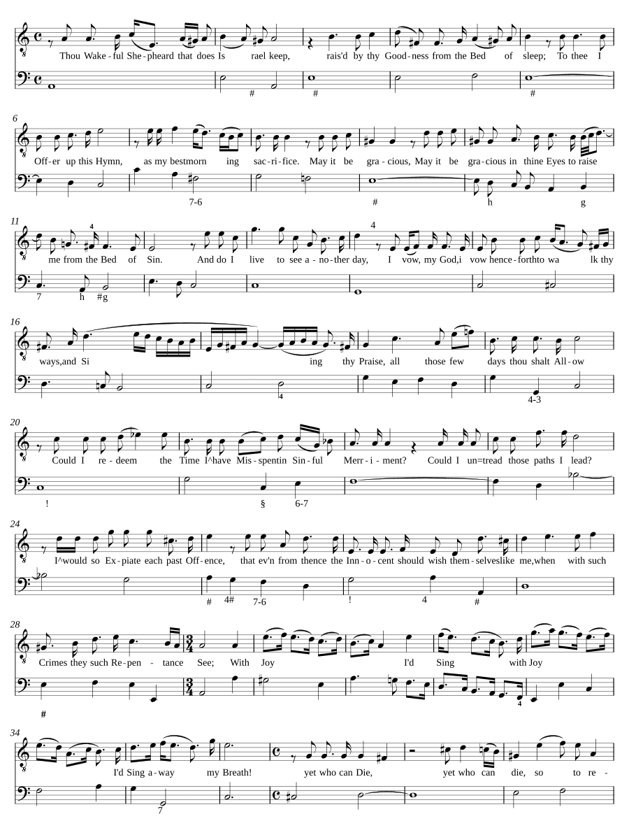 Утренний гимн, Z 198 (A morning hymn, Z 198)