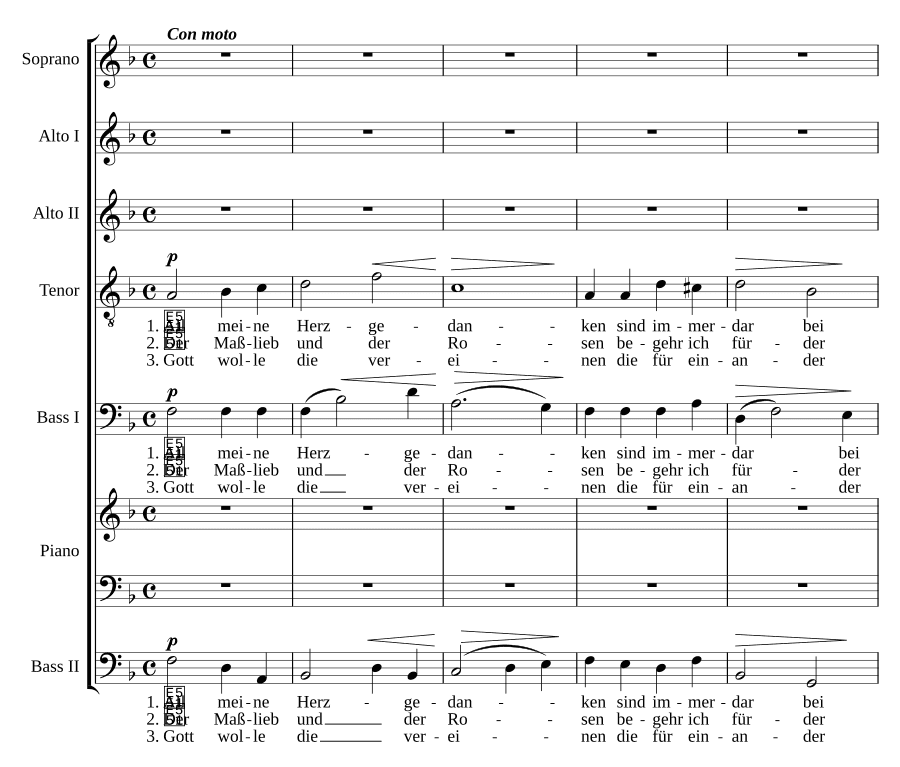 Все мои сердечные мысли, соч. 62, № 5 (All meine Herzgedanken, Op. 62, No. 5)