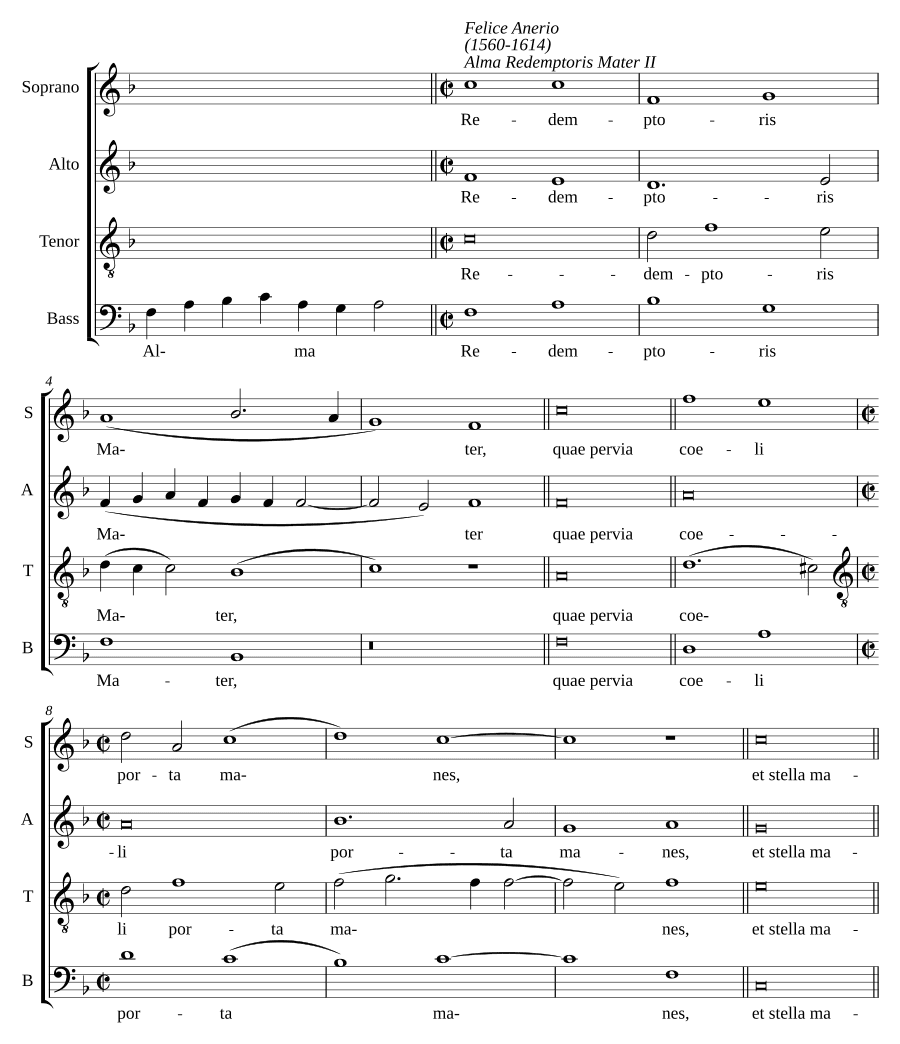 Alma Redemptoris Mater II a 4