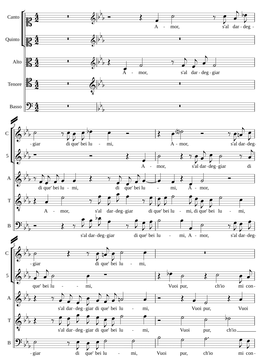 Любовь, если ты будешь стрелять (Amor, s'al dardeggiar)