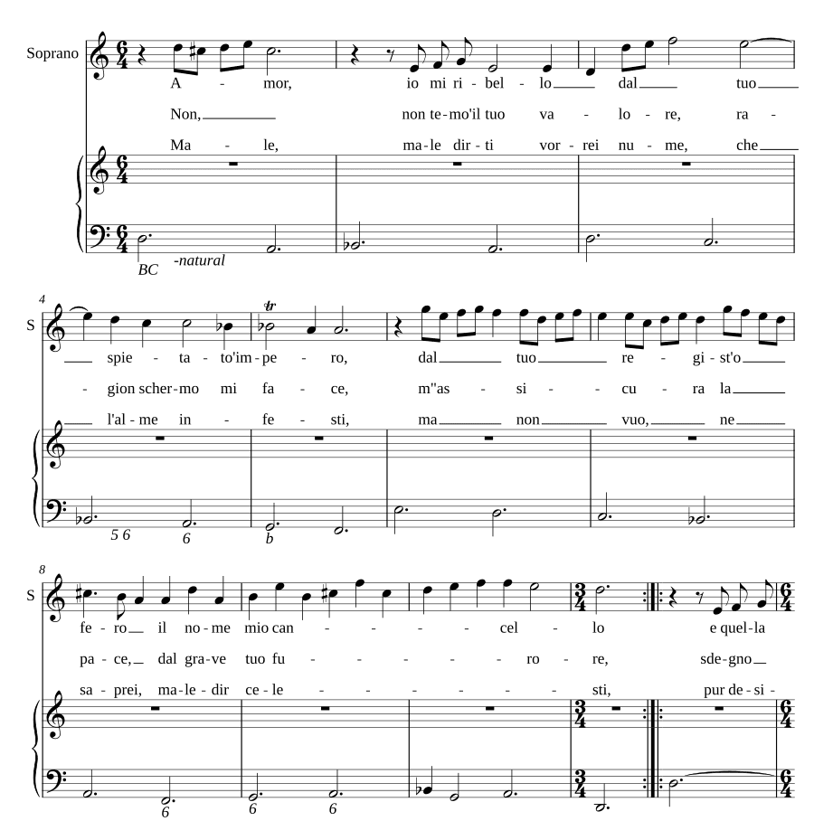 Любовь, я восстаю (Amor io mi ribello)