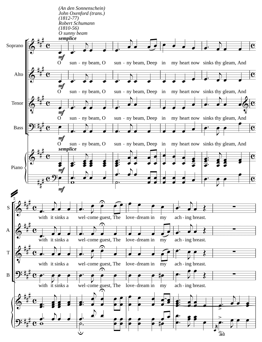 К солнечному свету, соч. 36, № 4 (An den Sonnenschein, Op. 36 No 4)