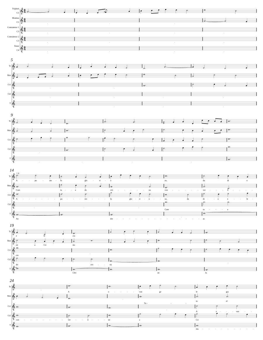 Славному апостолу, избранному Богом (Apostolo glorioso da dio electo)