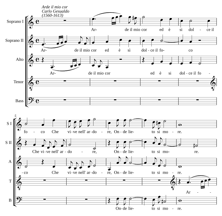 Пылает мое сердце (Arde il mio cor)