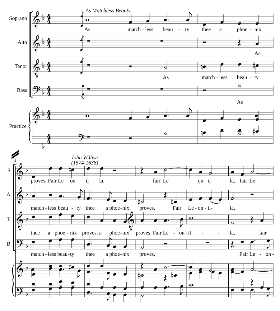 Так несравненна красота (As matchless beauty)