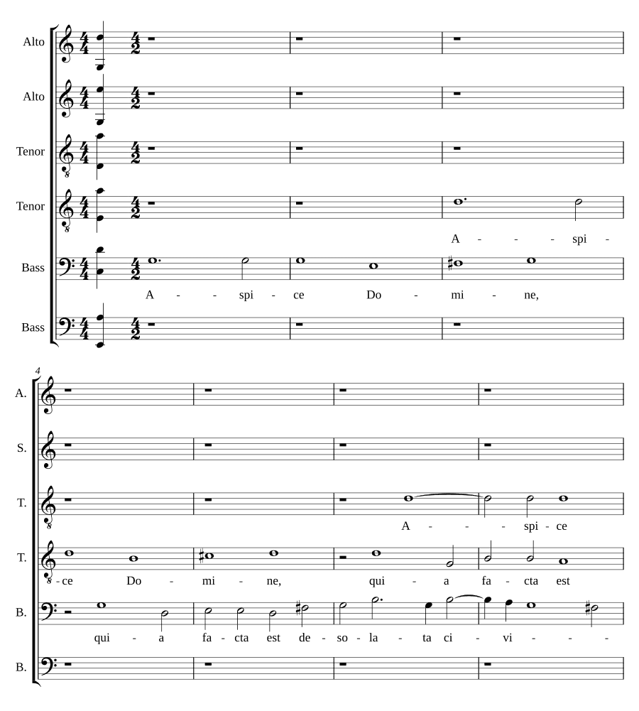 Смотри, Господи, ибо сделано (Aspice Domine quia facta est)