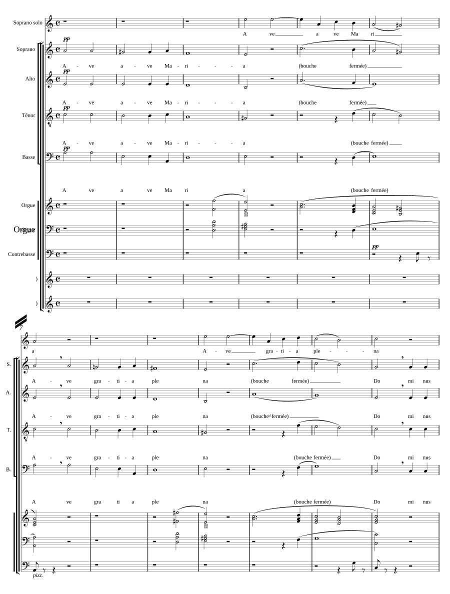 Ave Maria in a minor