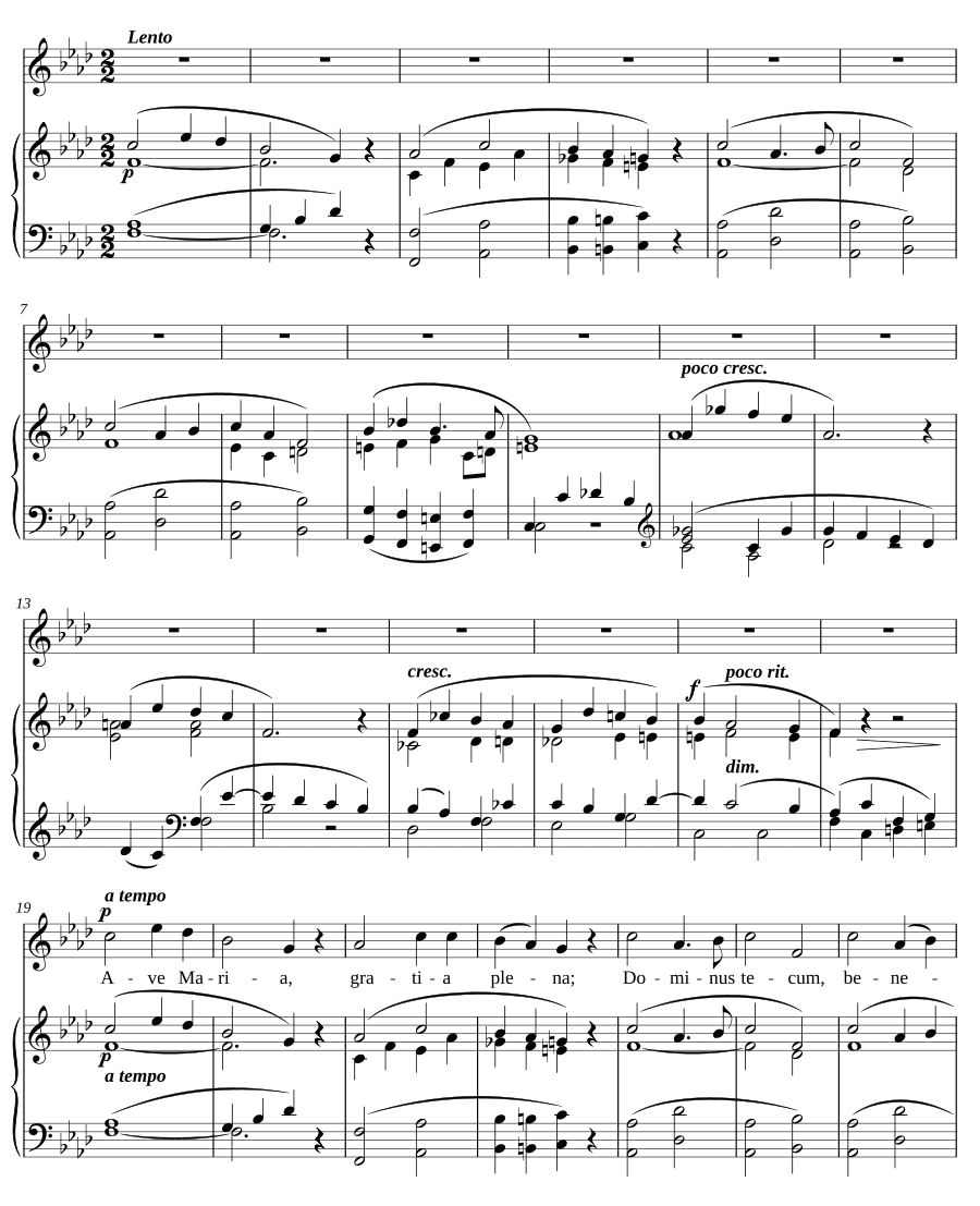 Ave Maria in e minor, FWV 62