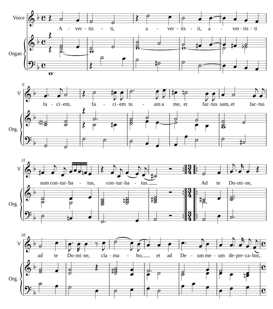 Ты отвернул лицо (Avertisti faciem)