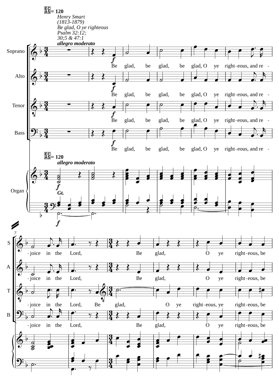 Радуйтесь, праведные (Be glad, O ye righteous)