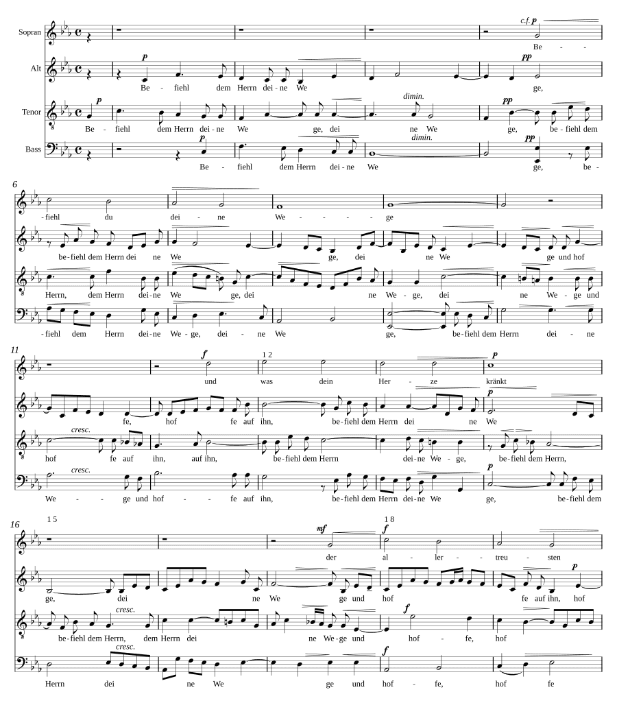 Поручи Господу пути твои (Befiehl dem Herrn deine Wege)