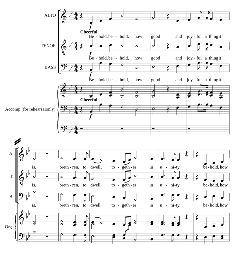 Смотрите, как хорошо и радостно (Behold, how good and joyful)