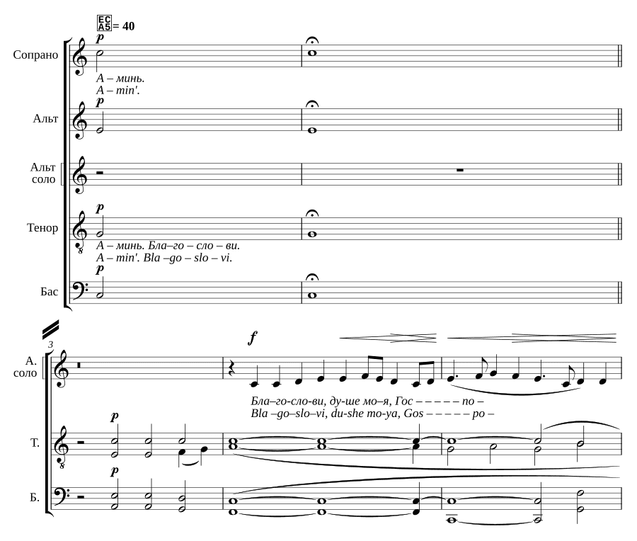 Благослови, душа моя (Blagoslovi Duche). Соч. 37, № 2