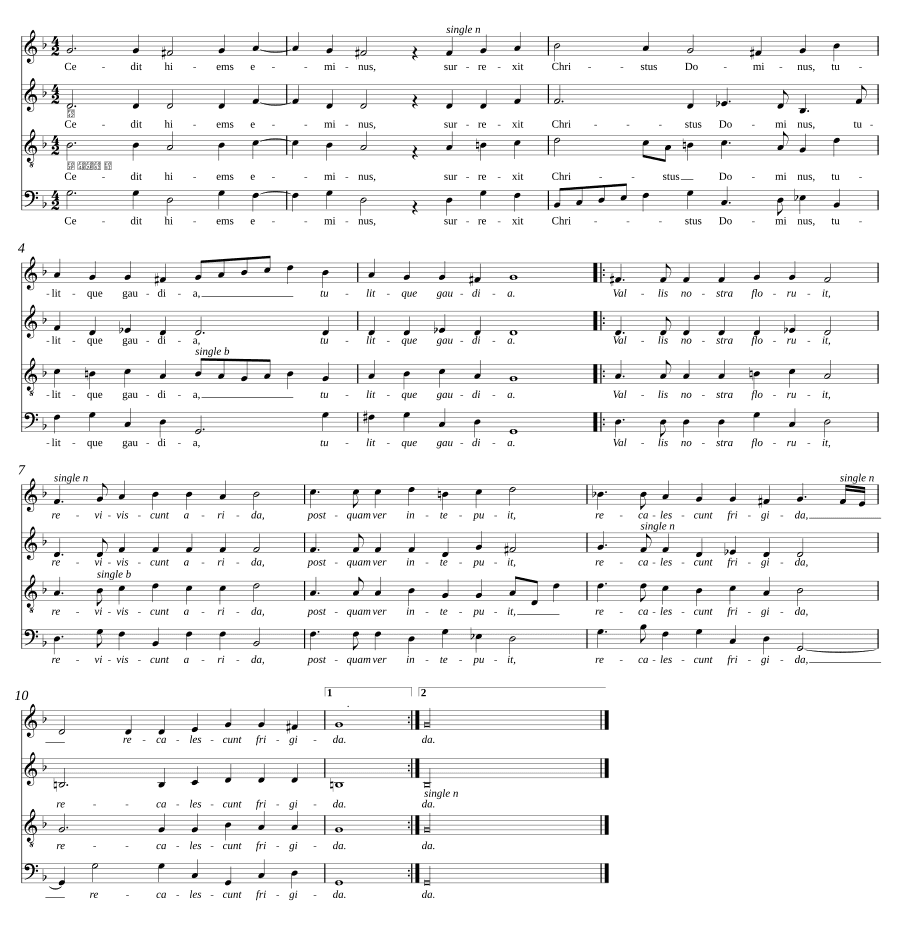 Отступает зима вдали (Cedit hiems eminus)