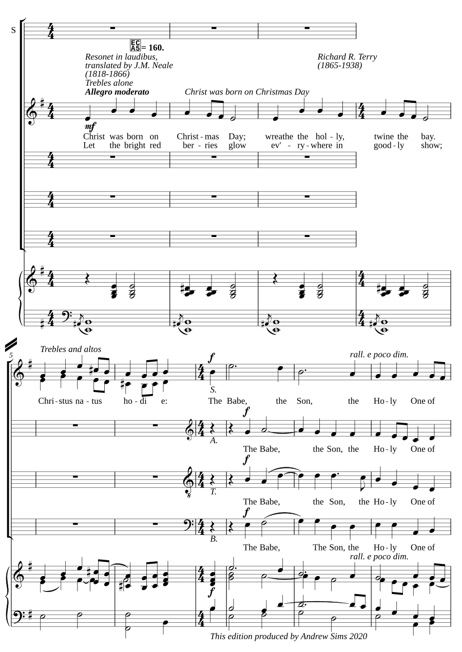 Христос родился в Рождество (Christ was born on Christmas Day)