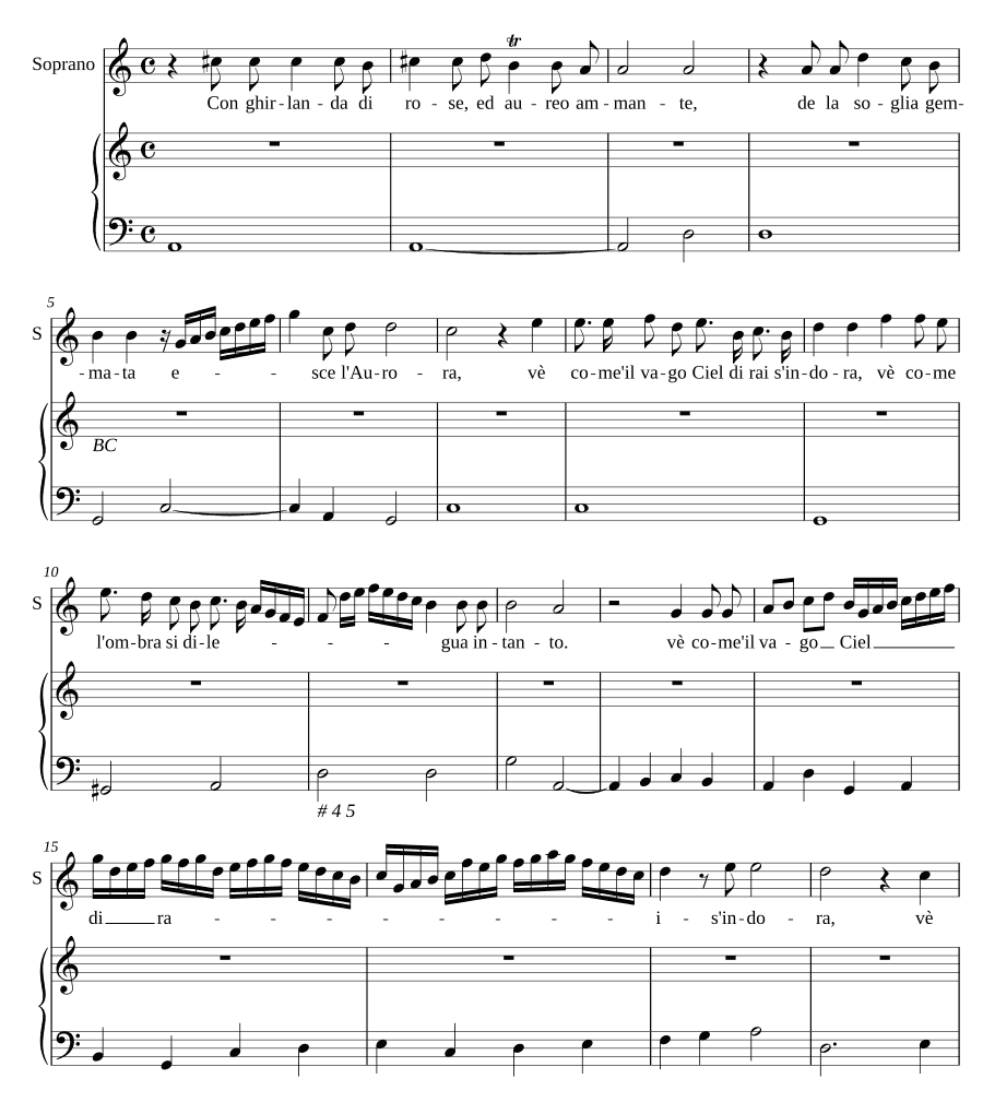 С гирляндой из роз (Con ghirlanda di rose)