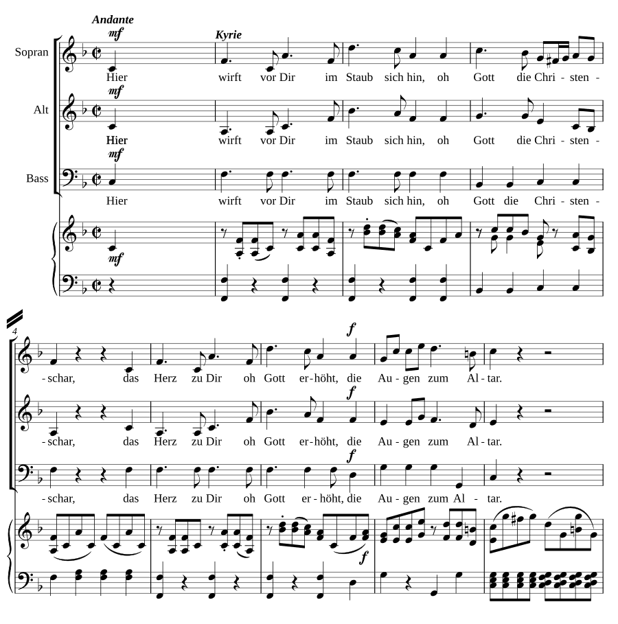 Немецкая месса для Рождества (Deutsche Messe für die Weihnachtszeit)