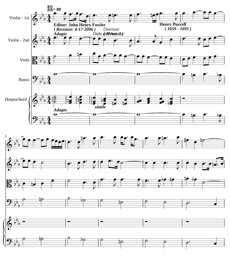 Дидона и Эней, Z 626 (Dido and Aeneas, Z 626)