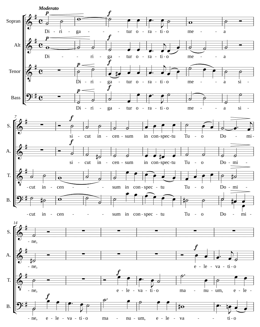 Да направится молитва моя (Dirigatur oratio mea)