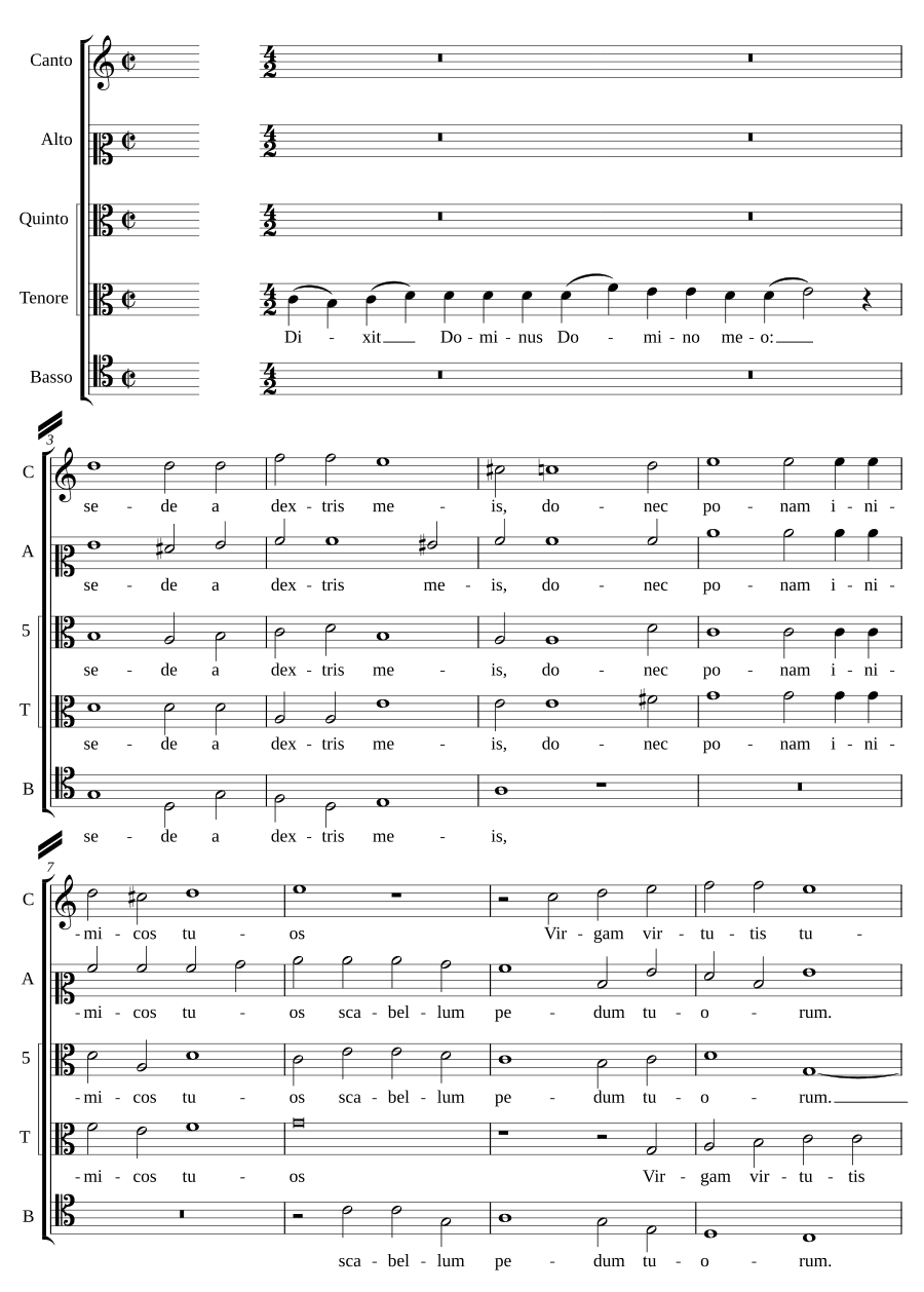 Dixit Dominus septimi toni