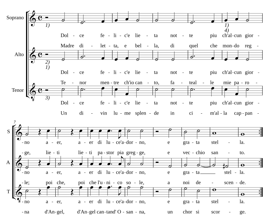 Сладкая, счастливая и радостная (Dolce felice e lieta)