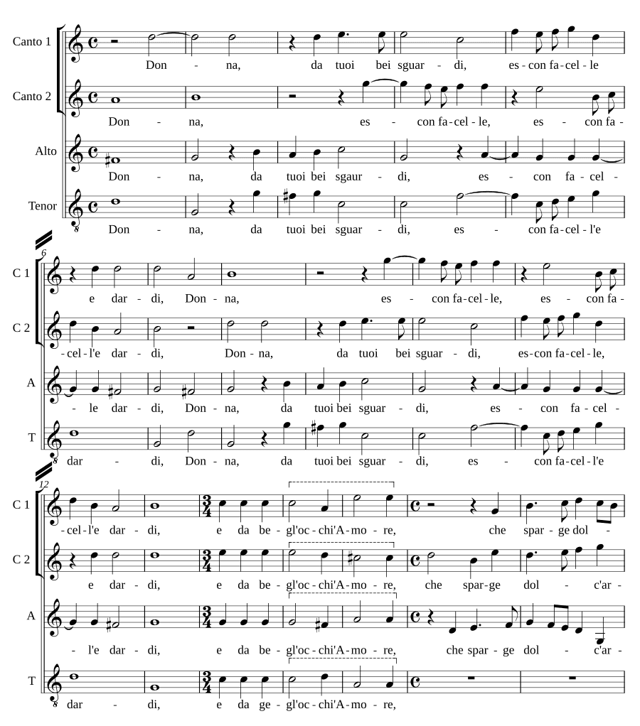 Дама из твоих прекрасных взглядов (Donna da tuoi bei sguardi)
