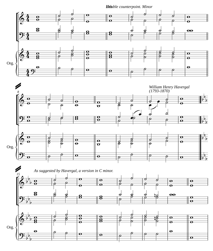 Двойной распев до мажор II (Double chant in C major II)