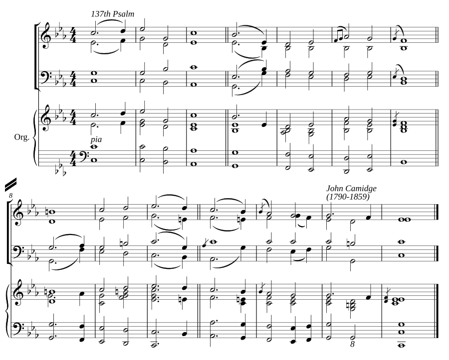 Двойной распев до минор II (Double chant in C minor II)