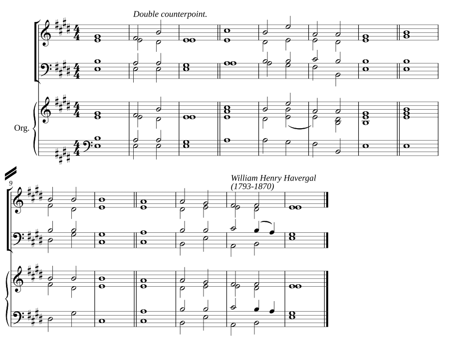 Двойной распев ми мажор VIII (Double chant in E major VIII)