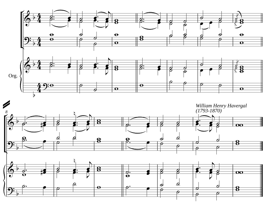 Двойной распев фа мажор X (Double chant in F major X)
