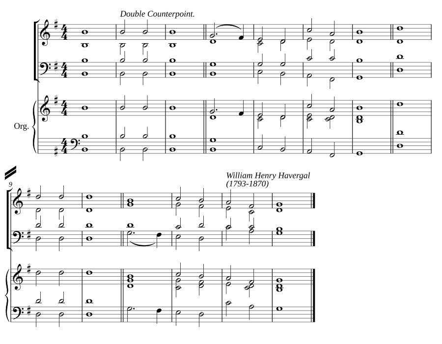 Двойной распев соль мажор XII (Double chant in G major XII)