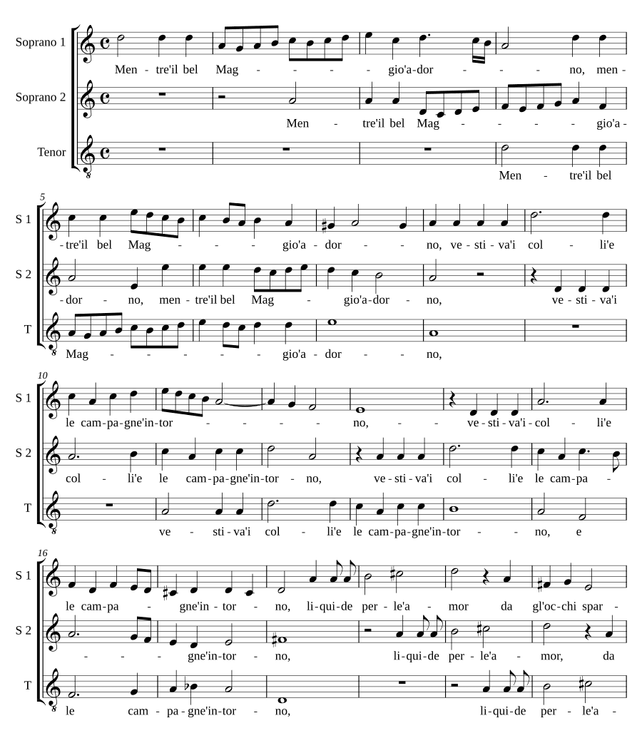 Пока прекрасен май (Mentre il bel Maggio)