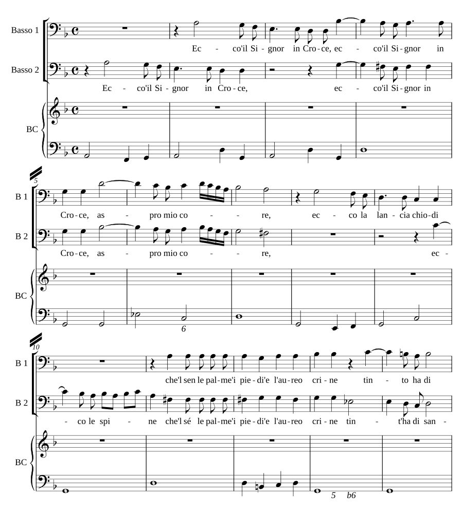 Вот Господь на кресте (Ecco il Signor in Croce)