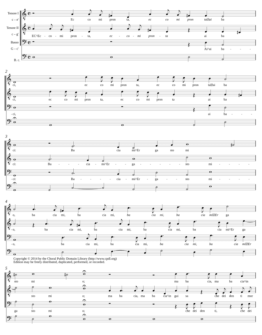 Вот я готова к поцелуям (Eccomi pronta ai baci)