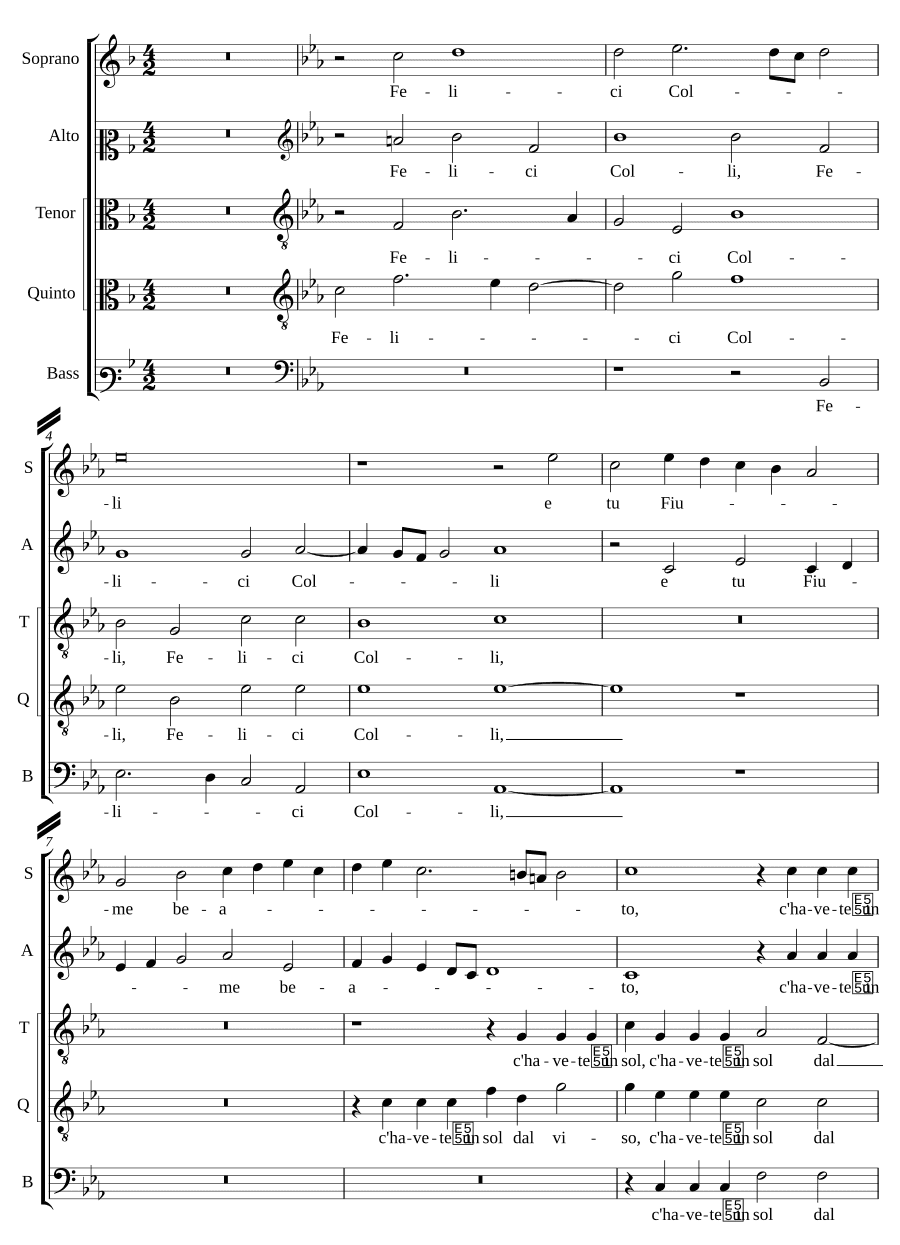 Счастливые холмы и ты, река (Felici Colli e tu Fiume)