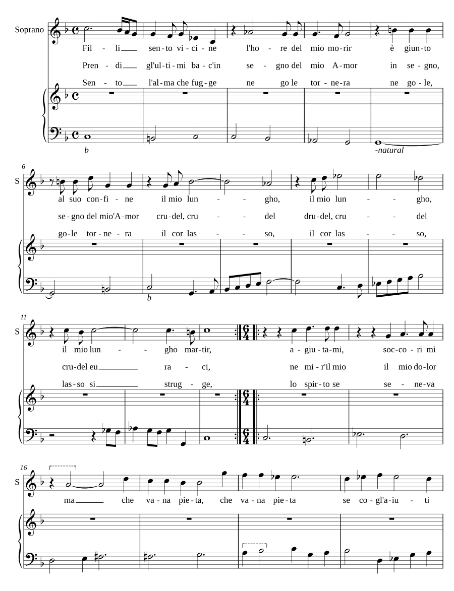 Чую близко дочерей (Filli sento vicine)