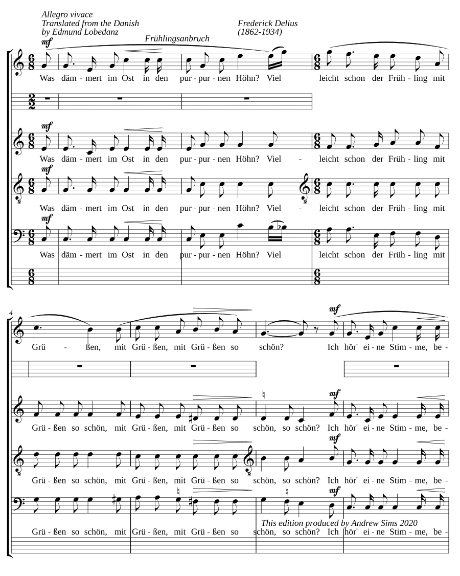 Наступление весны (Frühlingsanbruch)