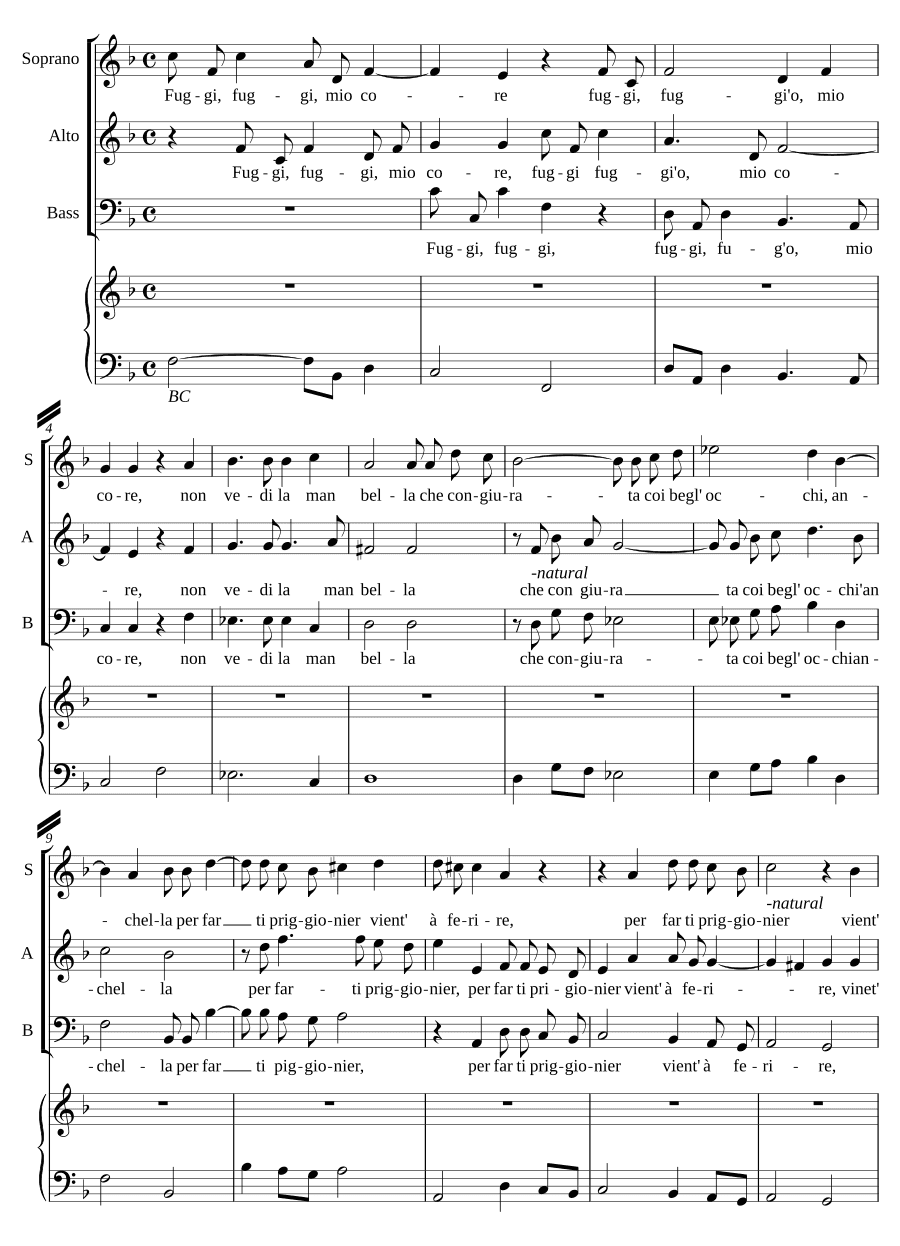 Беги, о моё сердце (Fuggi, o mio core)