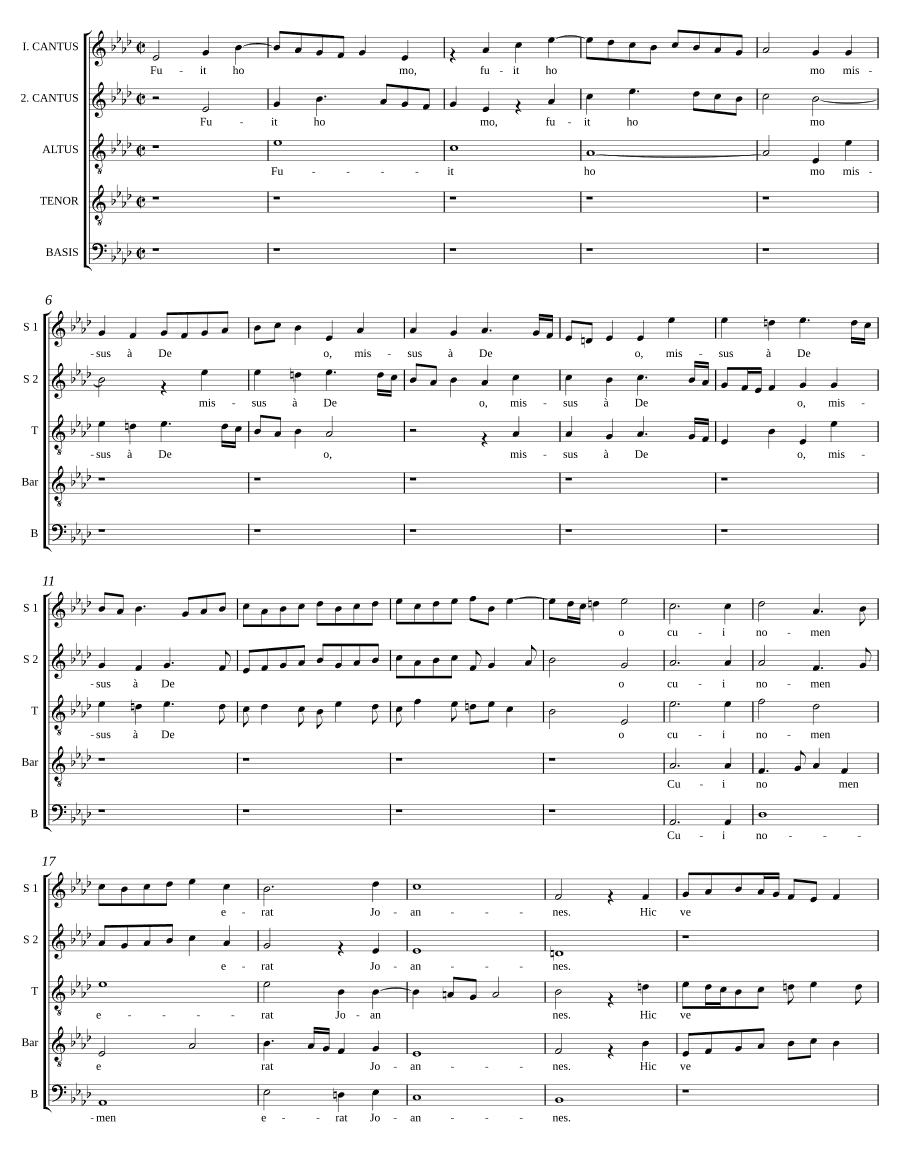 Человек был послан от Бога (Fuit homo missus a Deo)