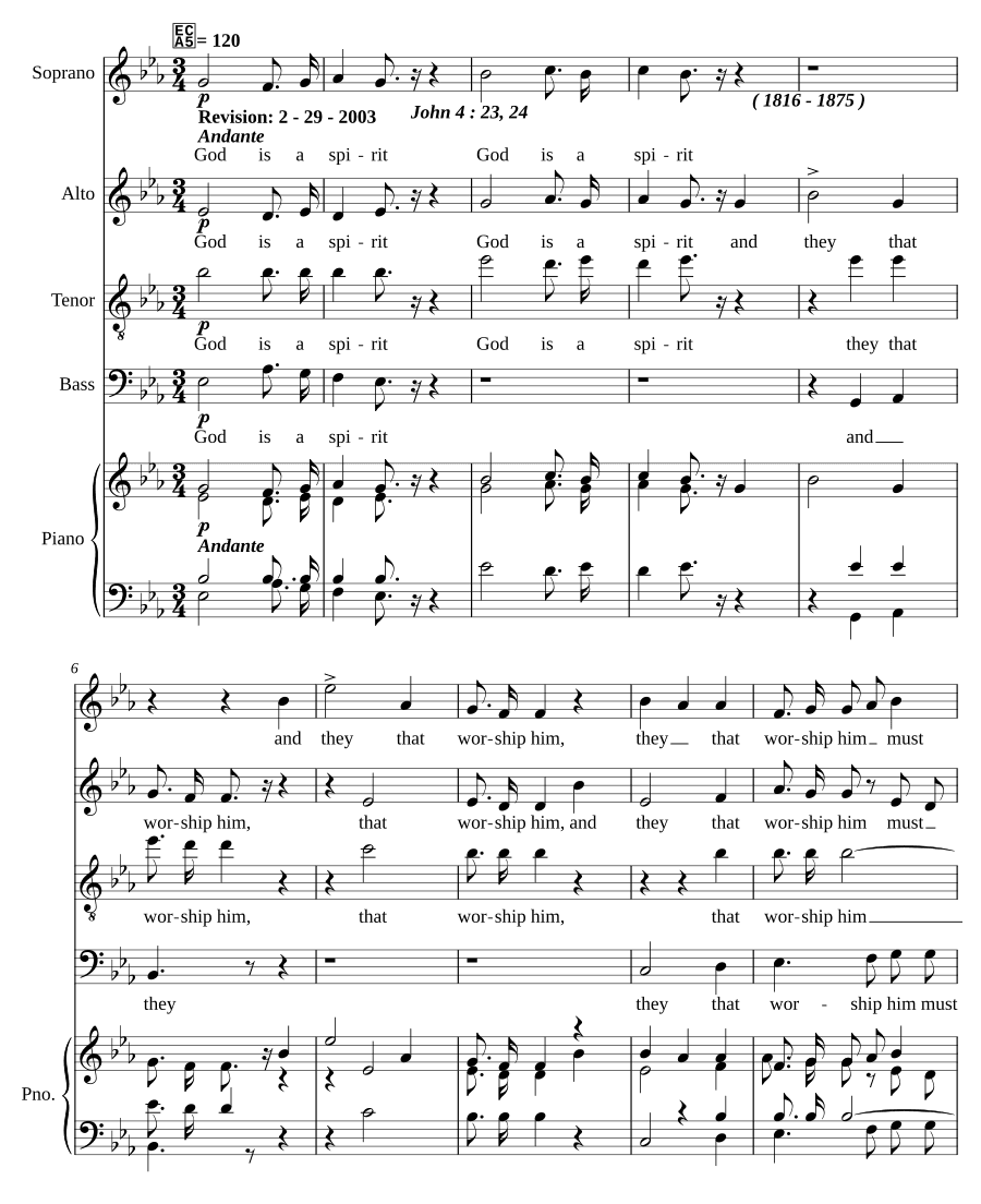 Бог есть дух (God is a Spirit)