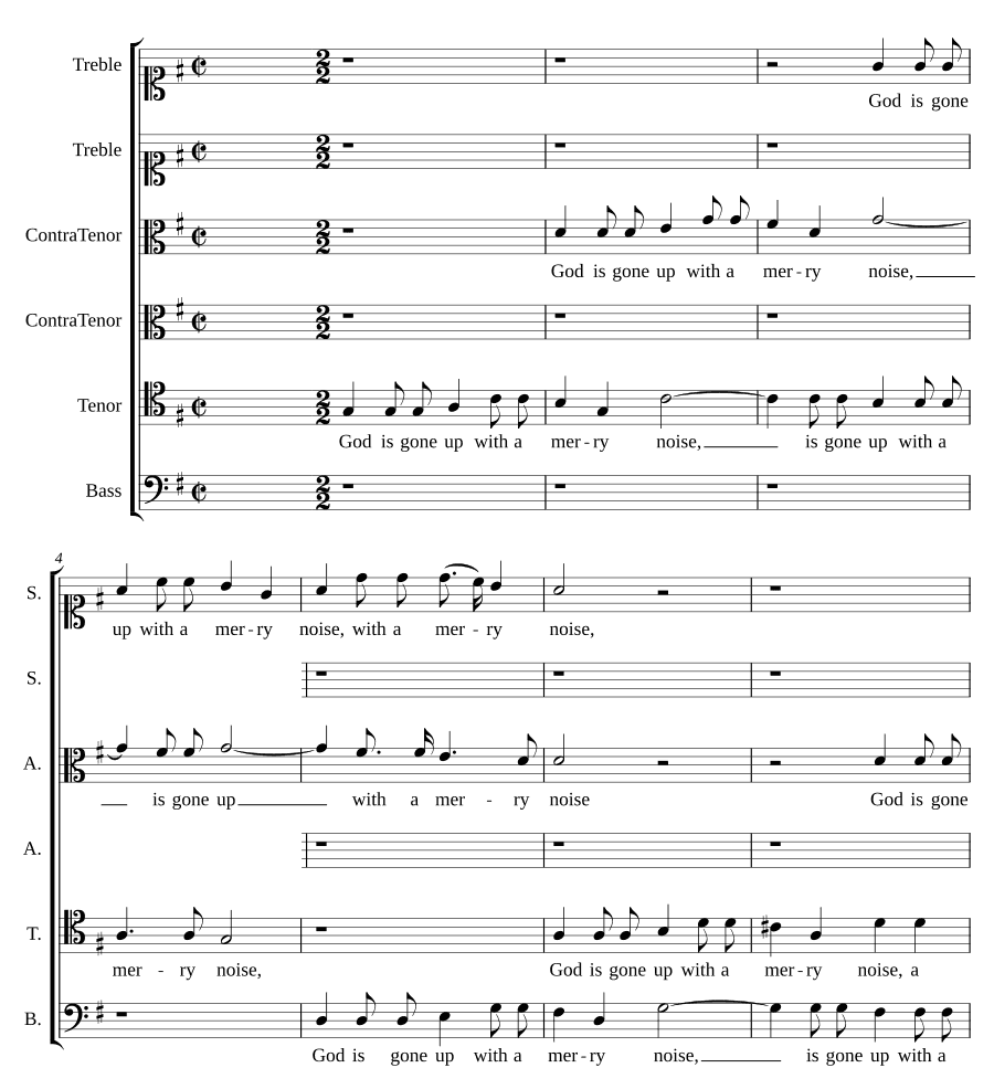 Бог вознёсся с радостным шумом (God is gone up with a merry noise)