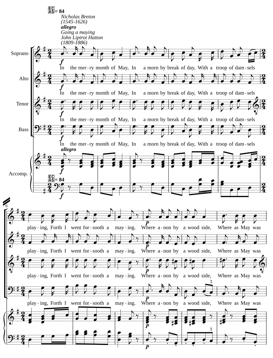 Майская прогулка (Going a maying)